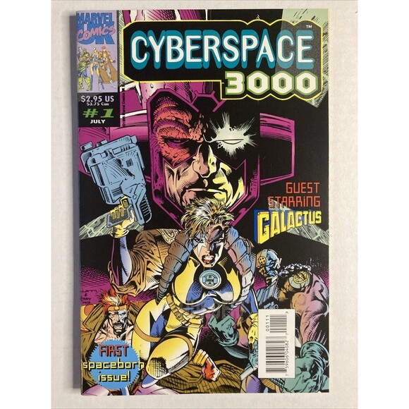 Cyberspace 3000 (1993) Marvel UK Comic Book Set 1-2 • Galactus, Aliens - Picture 2 of 5